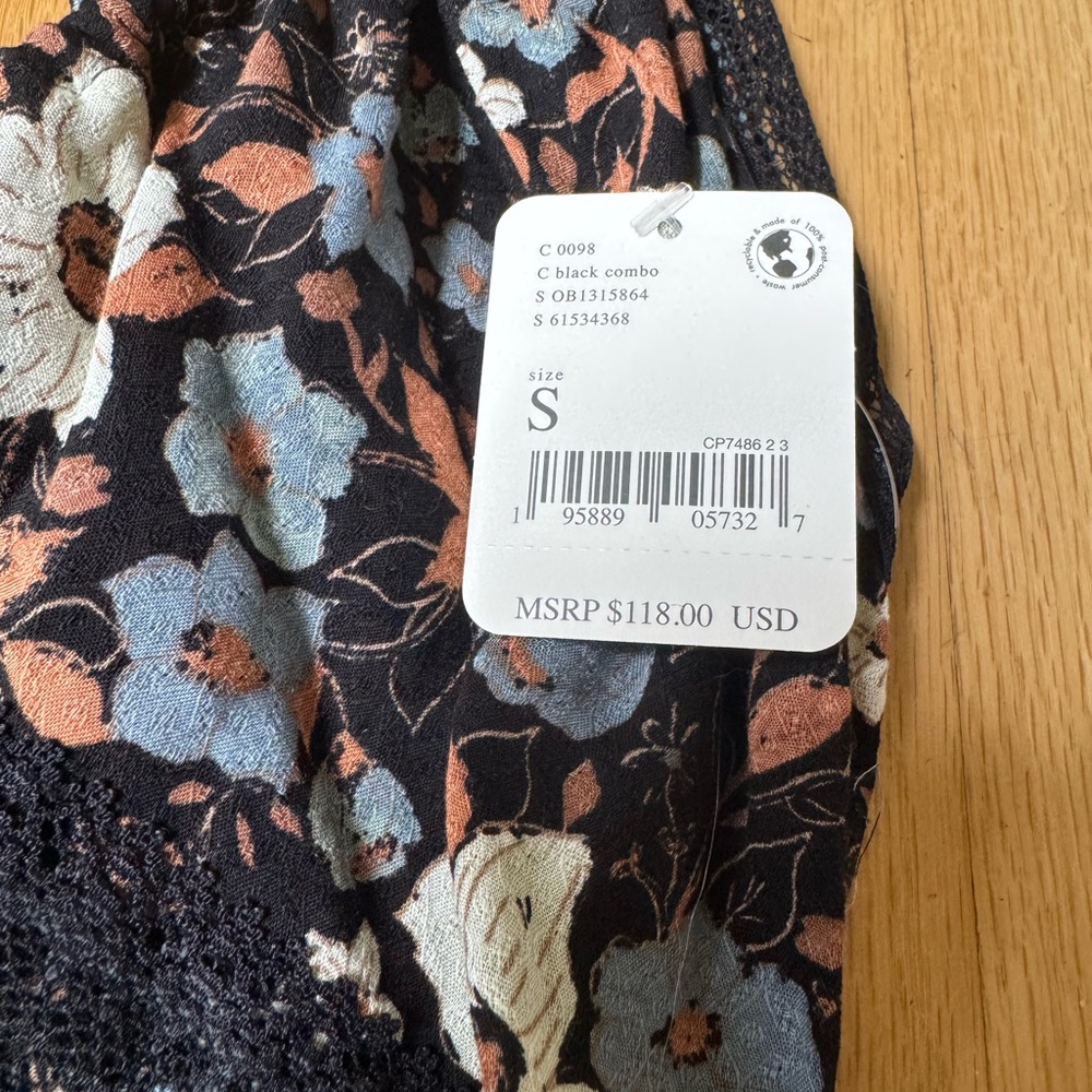 FREE PEOPLE INTIMATELY brown Spaghetti Strap slip maxi sundress sz S NWT - Picture 6 of 8